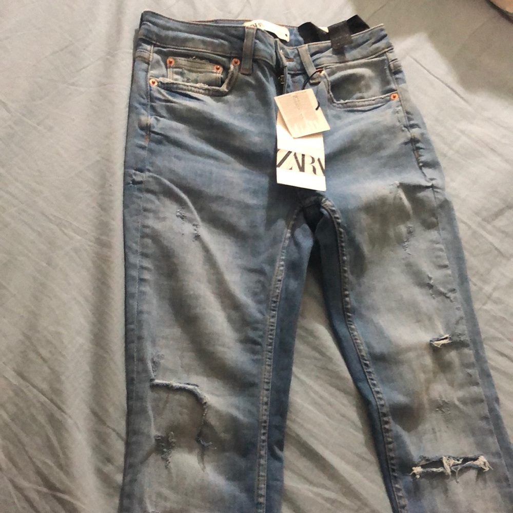 Zara distressed jeans